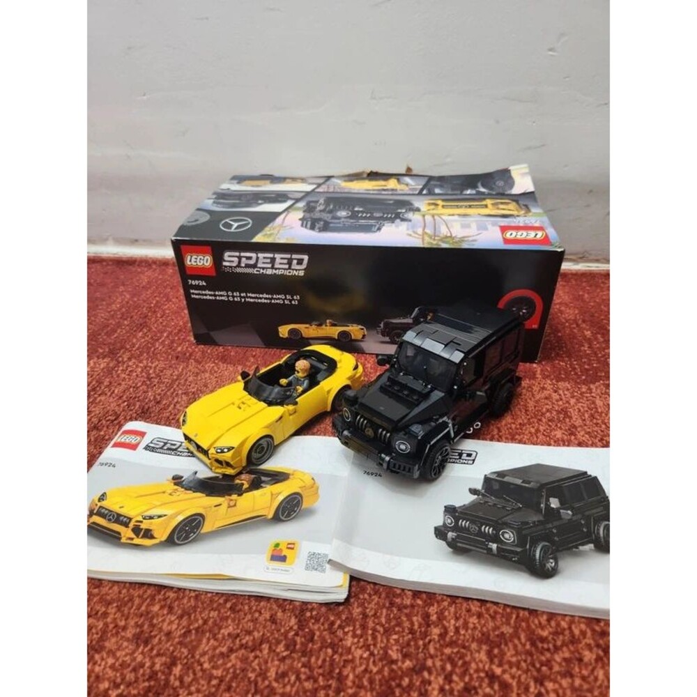 LEGO Speed Champions 76924 - Mercedes AMG G 63 & SL 63 Complete Box Manuals